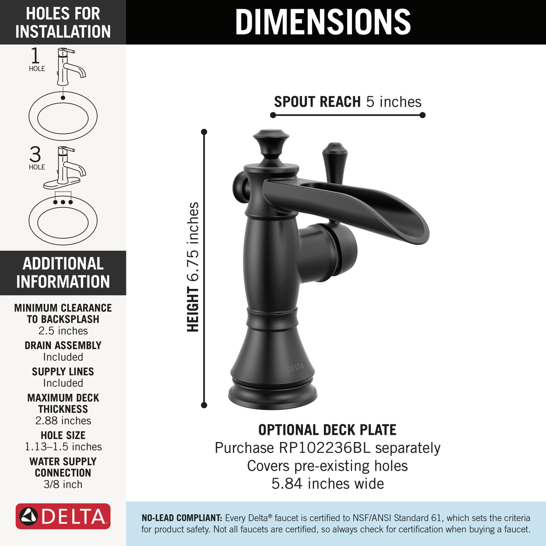 Single Handle Bathroom Faucet