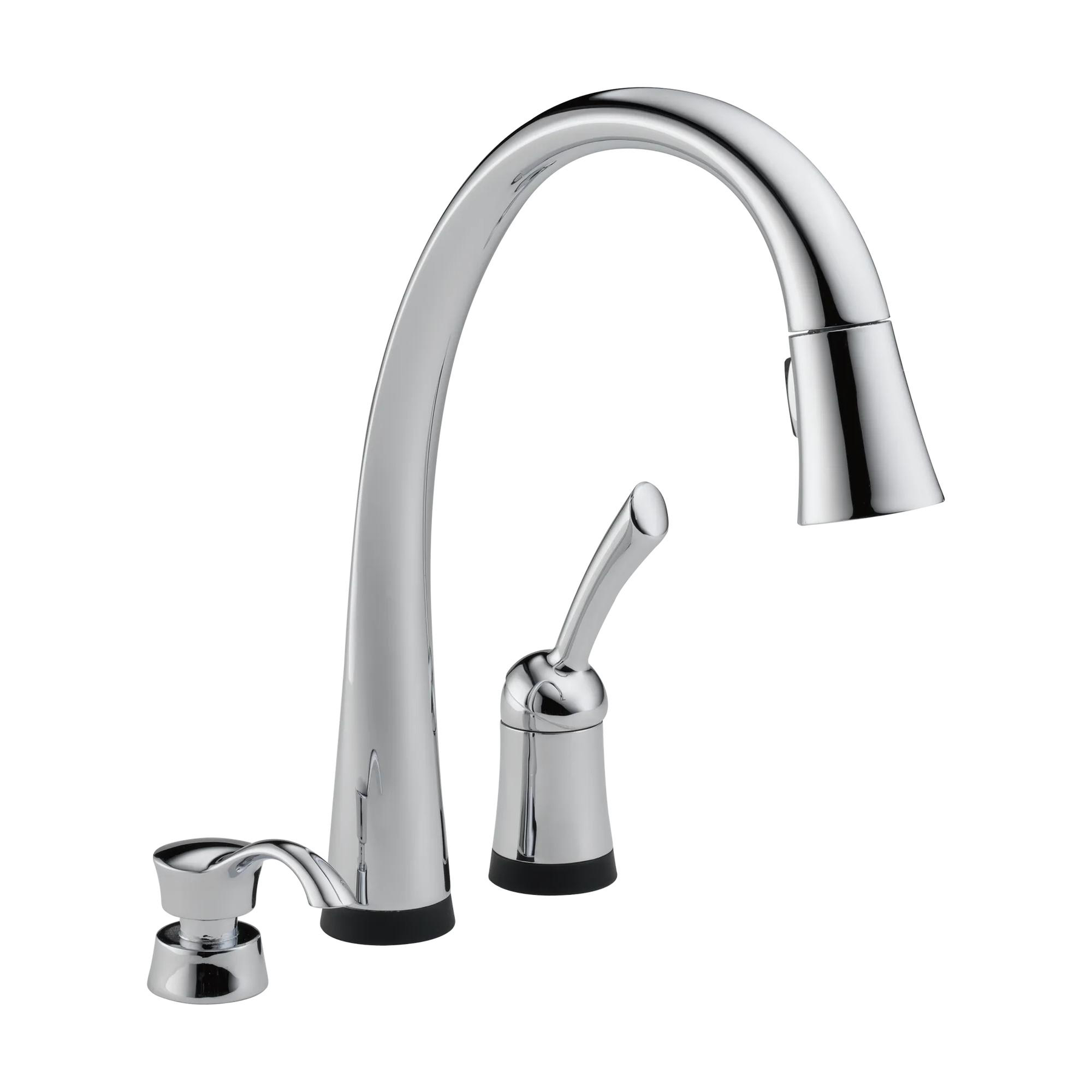 Single Handle Pull-Down Kitchen Faucet with Touch2O&reg; Technology and Soap Dispenser