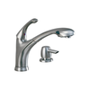 Single Handle Pull-Out Kitchen Faucet with Soap Dispenser