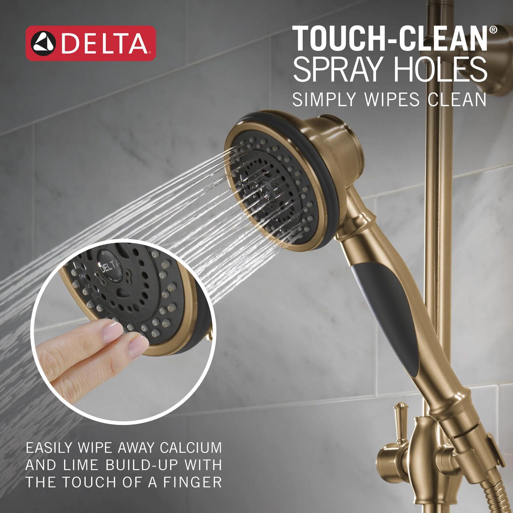 Premium 3-Setting Slide Bar Hand Shower