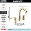Two Handle Widespread Pull Down Bathroom
