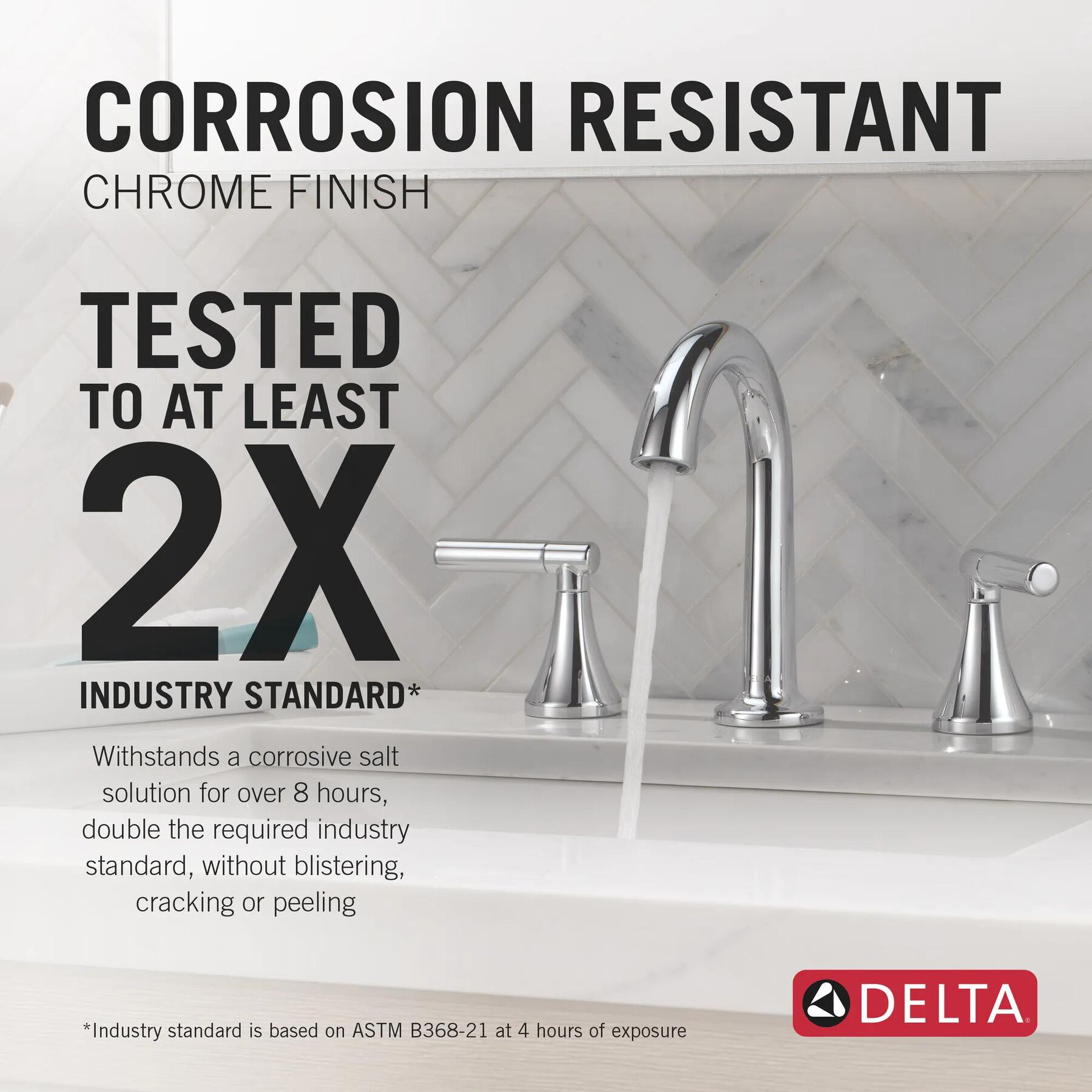 Widespread Lavatory Faucet with 14 Series Tub Shower Trim and Rough Bundle