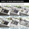 30&rdquo; Granite Composite Workstation Kitchen Sink Drop-In Top Mount Single Bowl with WorkFlow&trade; Ledge and Accessories in White