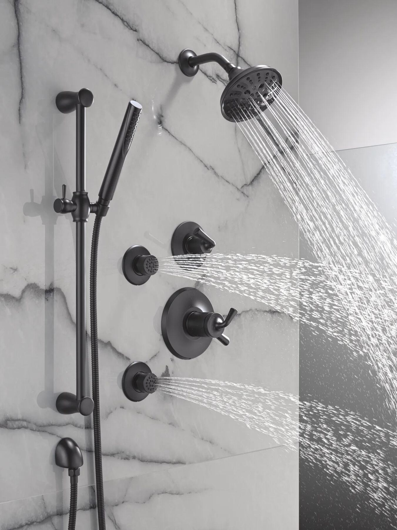Premium Single-Setting Slide Bar Hand Shower