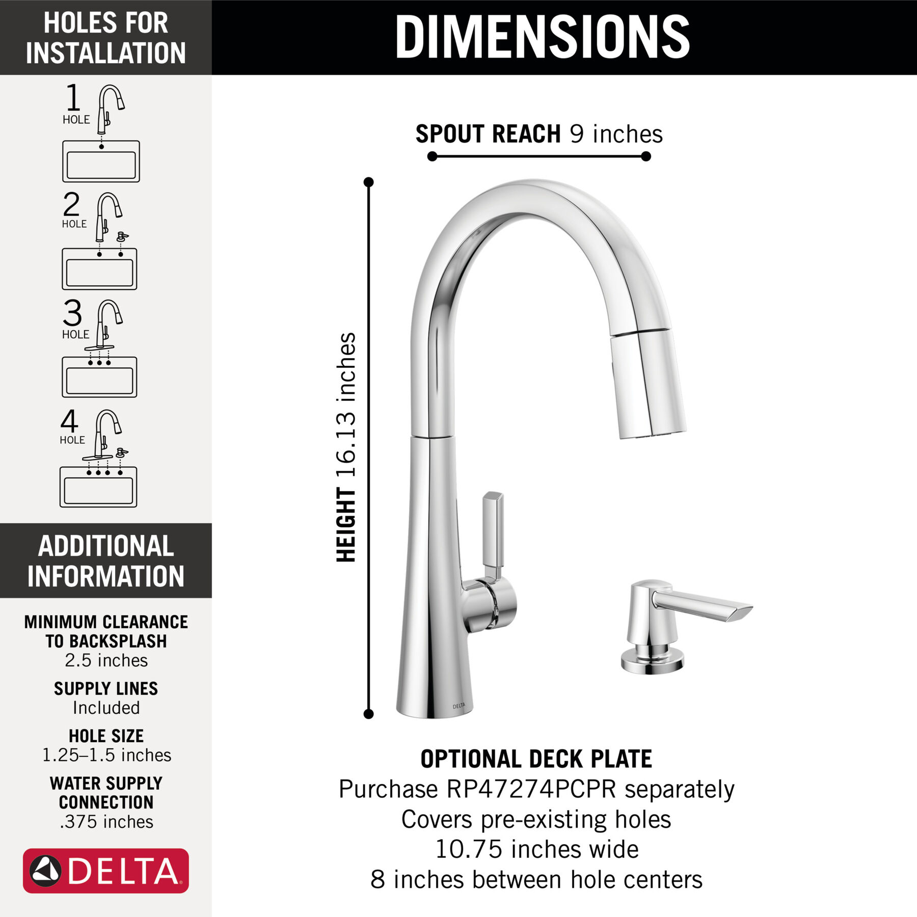 Pull-Down Kitchen with Soap Disp Bundle