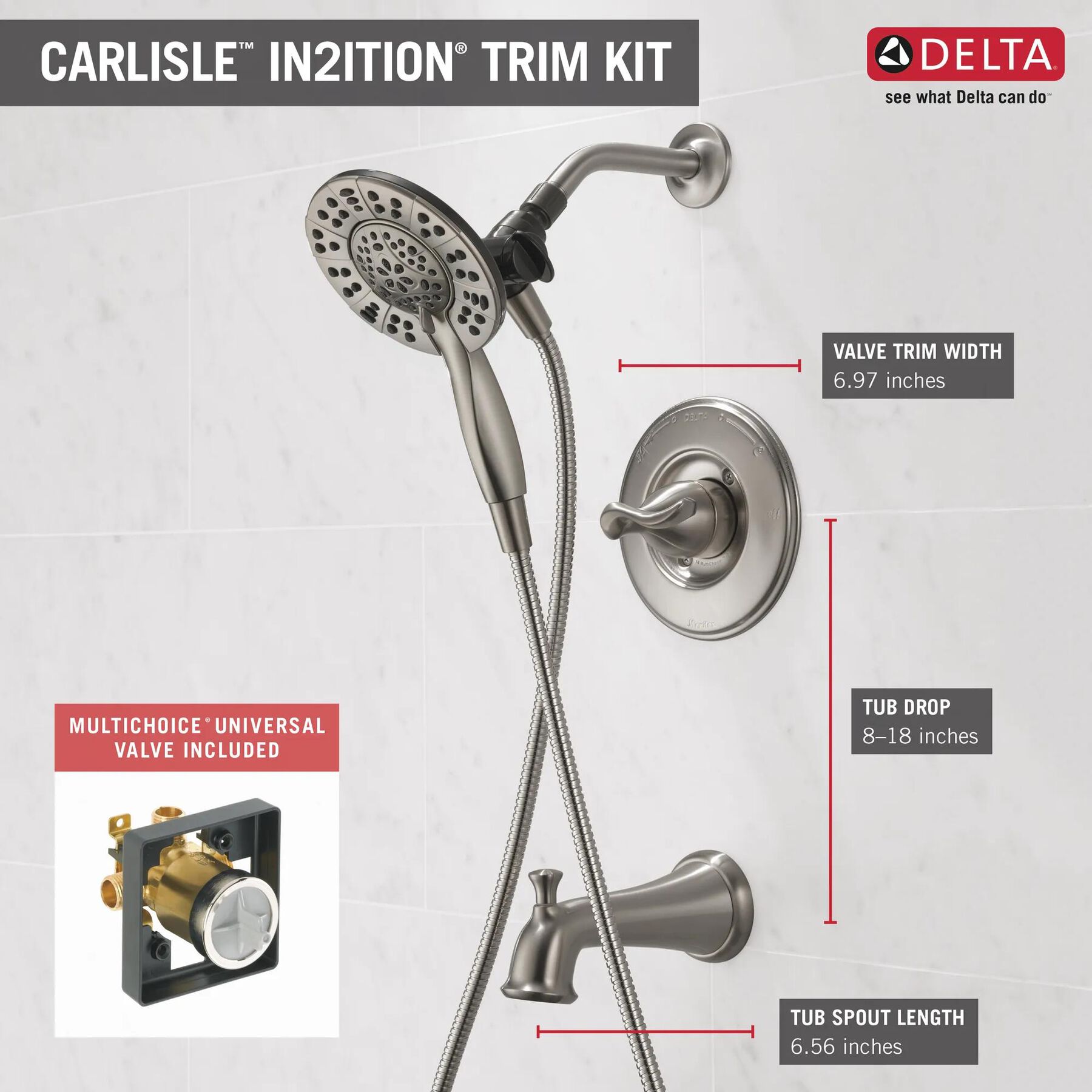 Monitor&reg; 14 Series Tub & Shower with In2ition&reg;