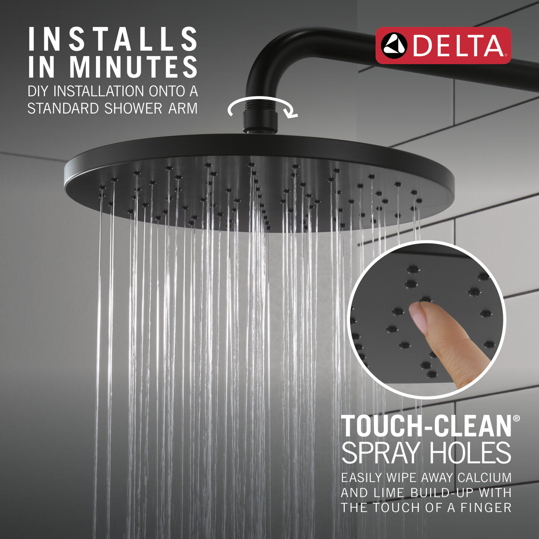 10" Single-Function Raincan Shower Head