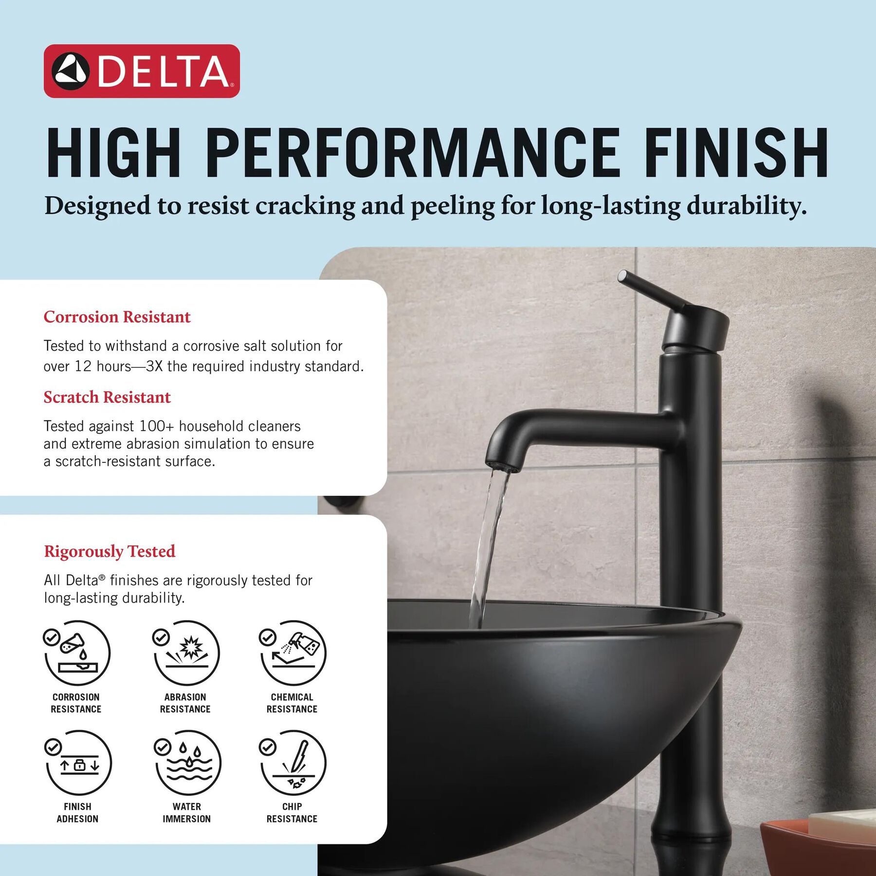 Single Handle Vessel Bathroom Faucet