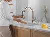 Single Handle Pull-Down Kitchen Faucet with Soap Dispenser and ShieldSpray Technology