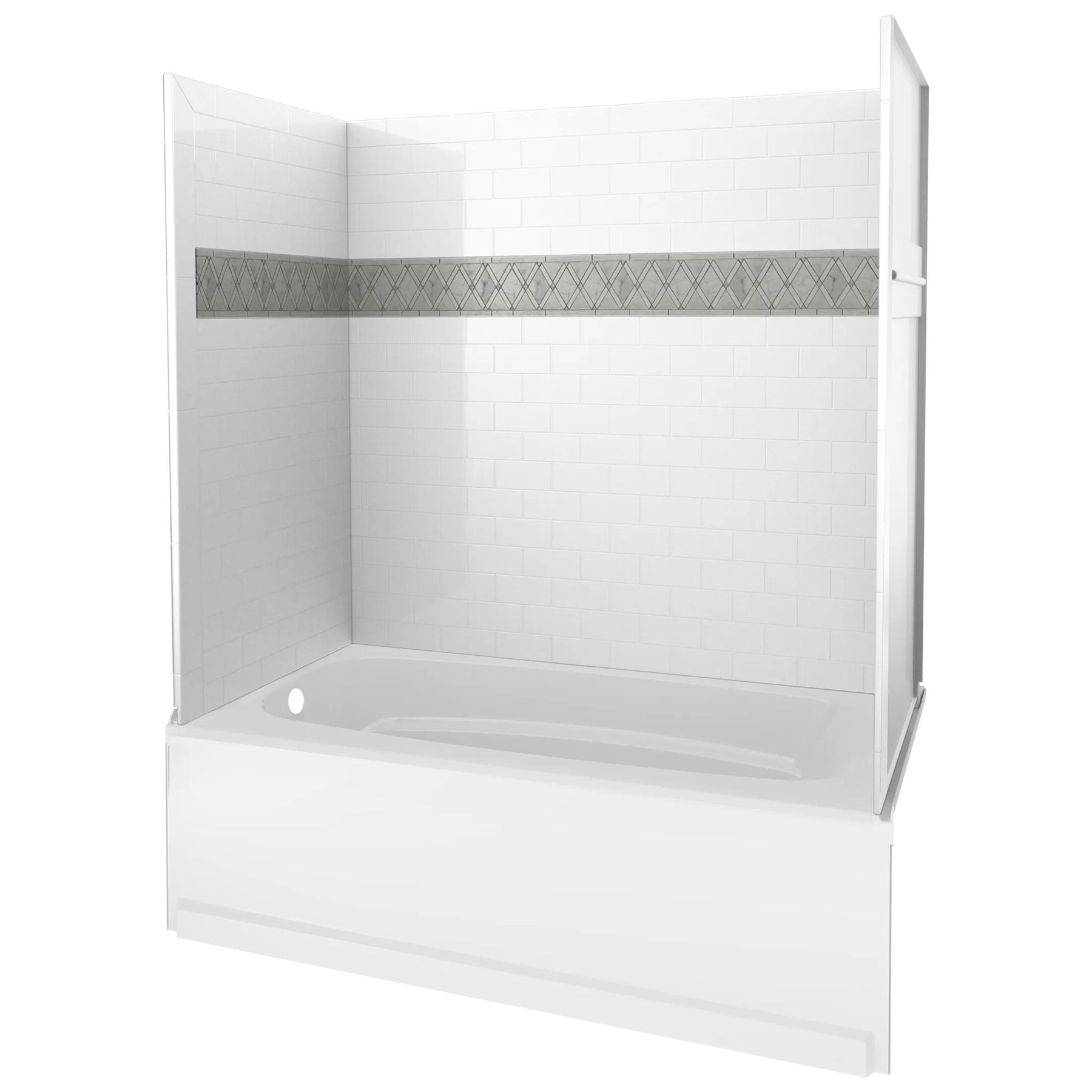 60'' x 60" x 32''Bathtub Wall Set