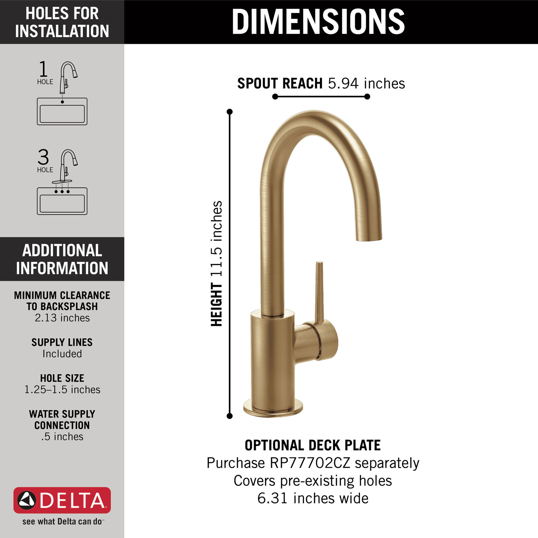 True Bar Limited Swivel