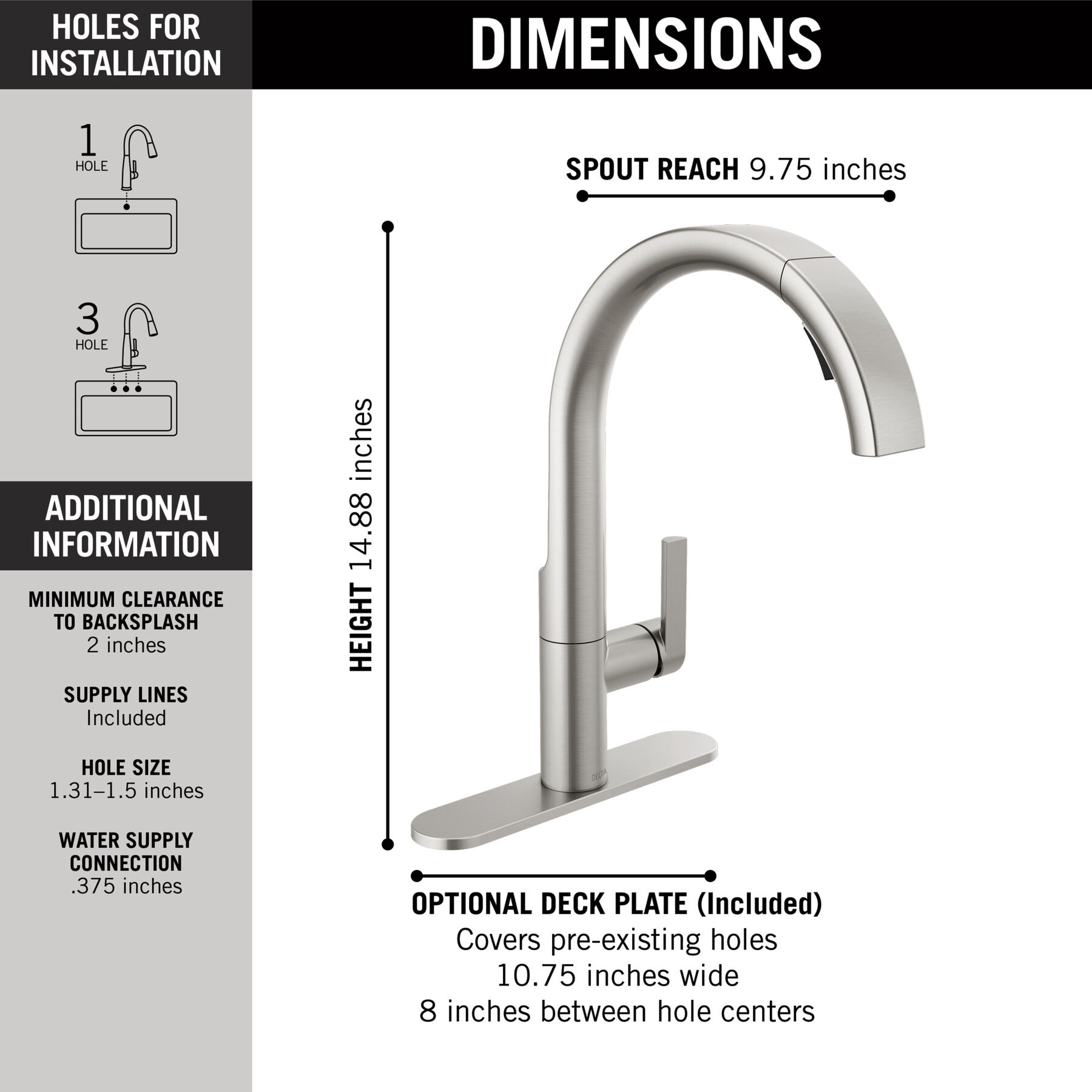 Pull-Down Kitchen Faucet (Recertified)