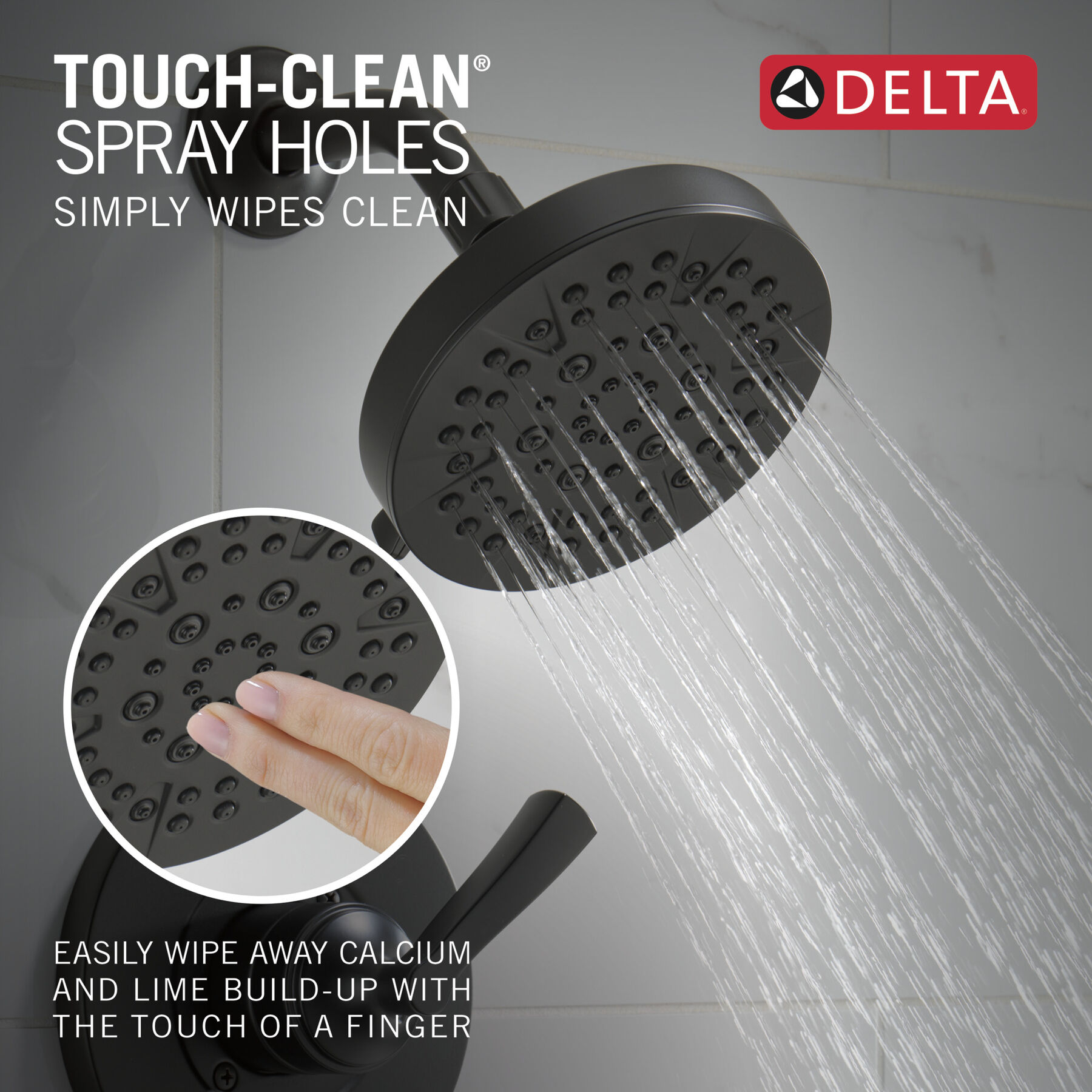 Centerset Lavatory Faucet with 14 Series Shower Trim and Rough Bundle