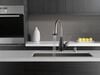 Single Handle Pull-Down Kitchen Faucet with Soap Dispenser