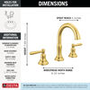 Widespread Lavatory Faucet with 14 Series Shower Trim Bundle