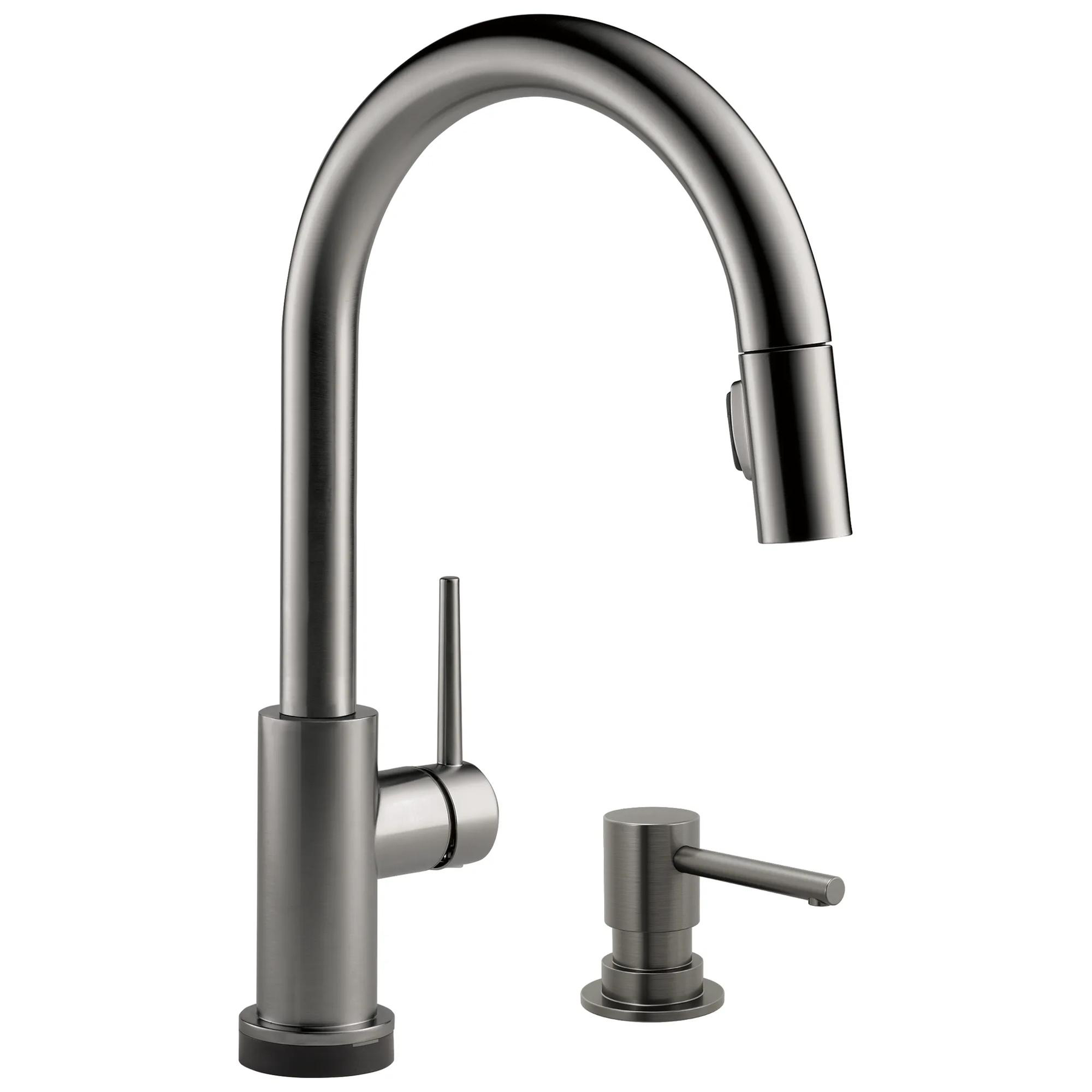 Touch2O with Touchless and VoiceIQ&reg; Technology Single Handle Pull-Down Kitchen Faucet with Soap Dispenser