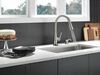 Single Handle Pull-Down Kitchen Faucet with Touch<sub>2</sub>O&reg; Technologyand Soap Dispenser