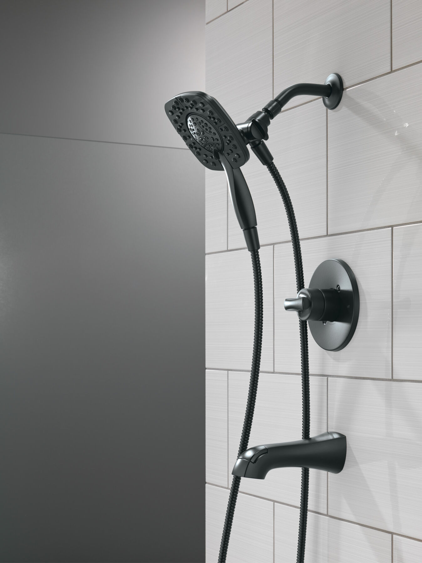 Centerset Lavatory Faucet with 14 Series Tub Shower Trim Bundle