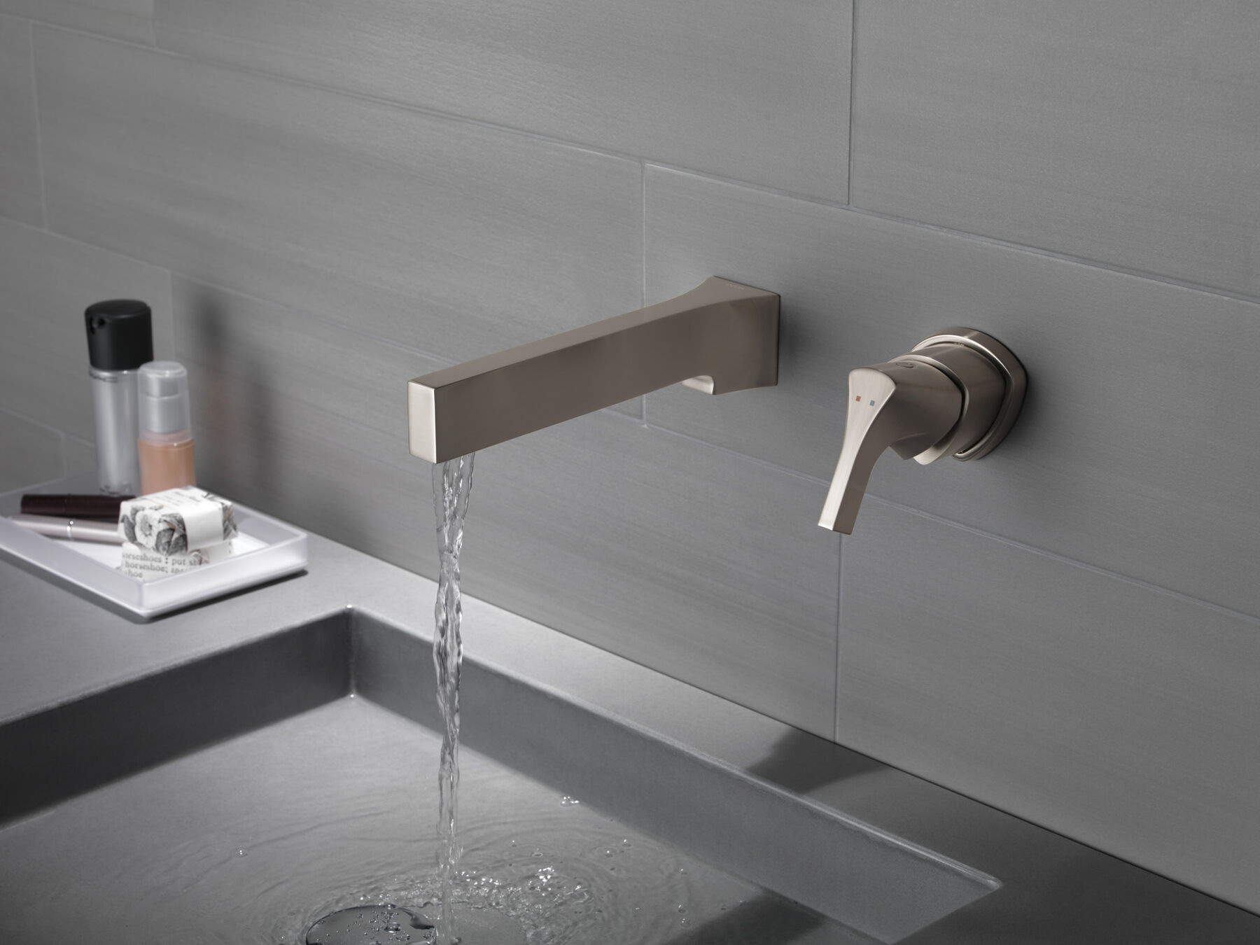 Single Handle Wall Mount Bathroom Faucet Trim (Recertified)