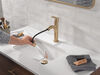 Single Handle Pull-Down Bathroom Faucet