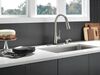 Single Handle Pull-Down Kitchen Faucet with Touch<sub>2</sub>O&reg; Technologyand Soap Dispenser