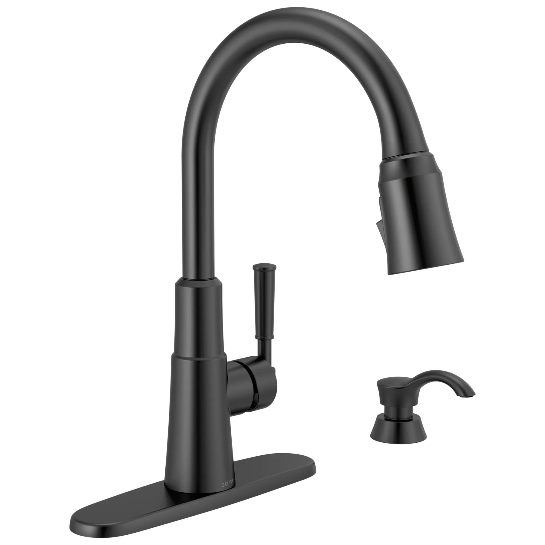 Single Handle Pull-Down Kitchen Faucet with Soap Dispenser and ShieldSpray&reg; Technology (Recertified)