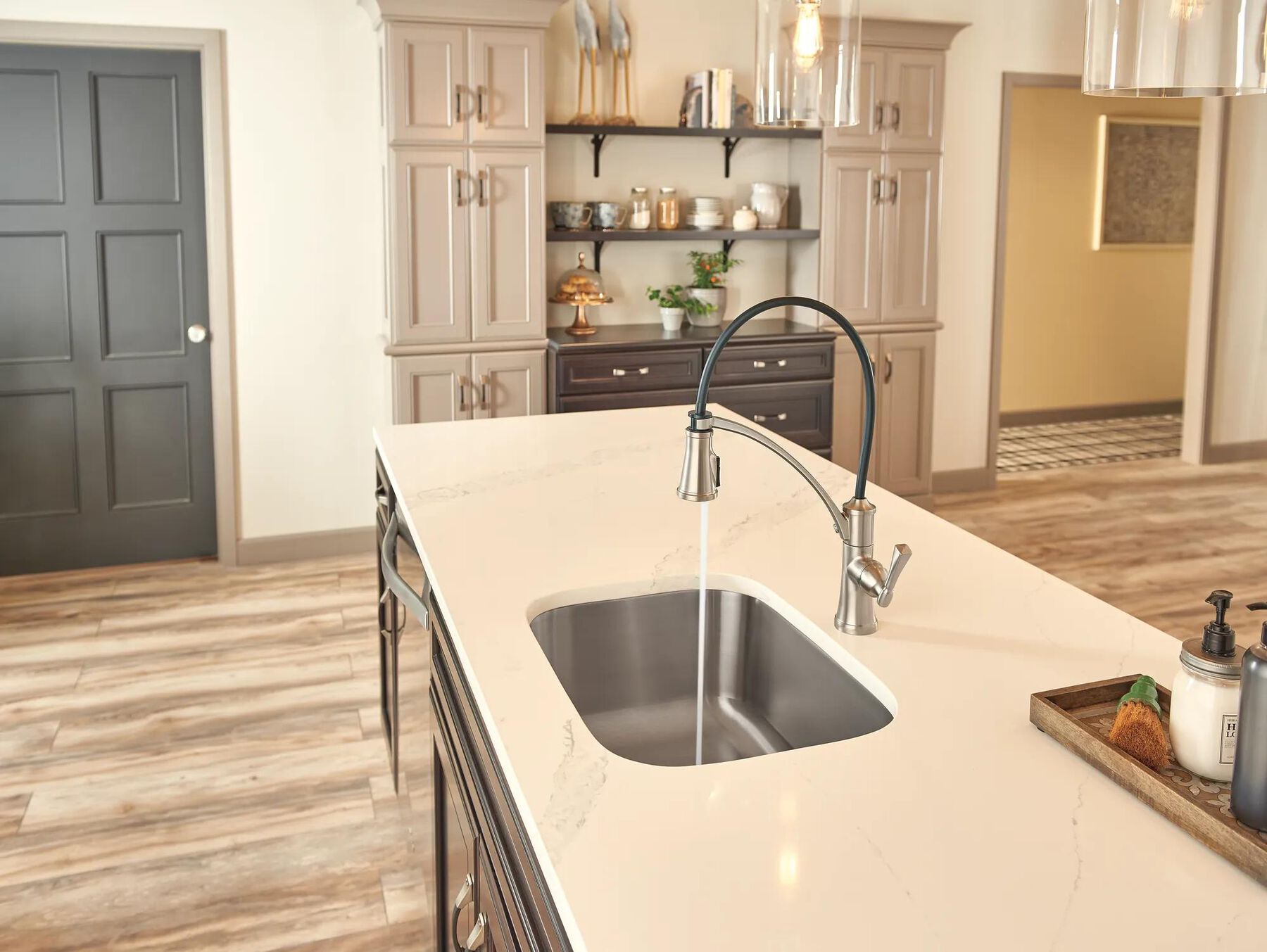 Single Handle Pull-Down Kitchen Faucet with ShieldSpray