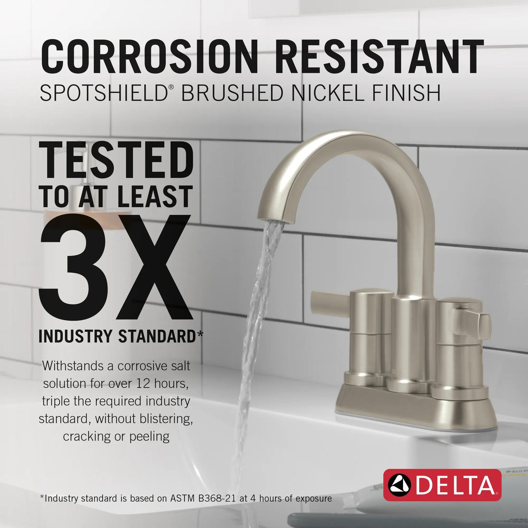 Two Handle Centerset Bathroom Faucet