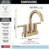 Two Handle Centerset Bathroom Faucet
