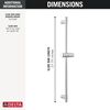 24"  Adjustable Slide Bar