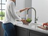 Touch2O with Touchless and VoiceIQ&reg; Technology Single Handle Pull-Down Kitchen Faucet with Soap Dispenser