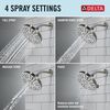 4-Setting Raincan Shower Head