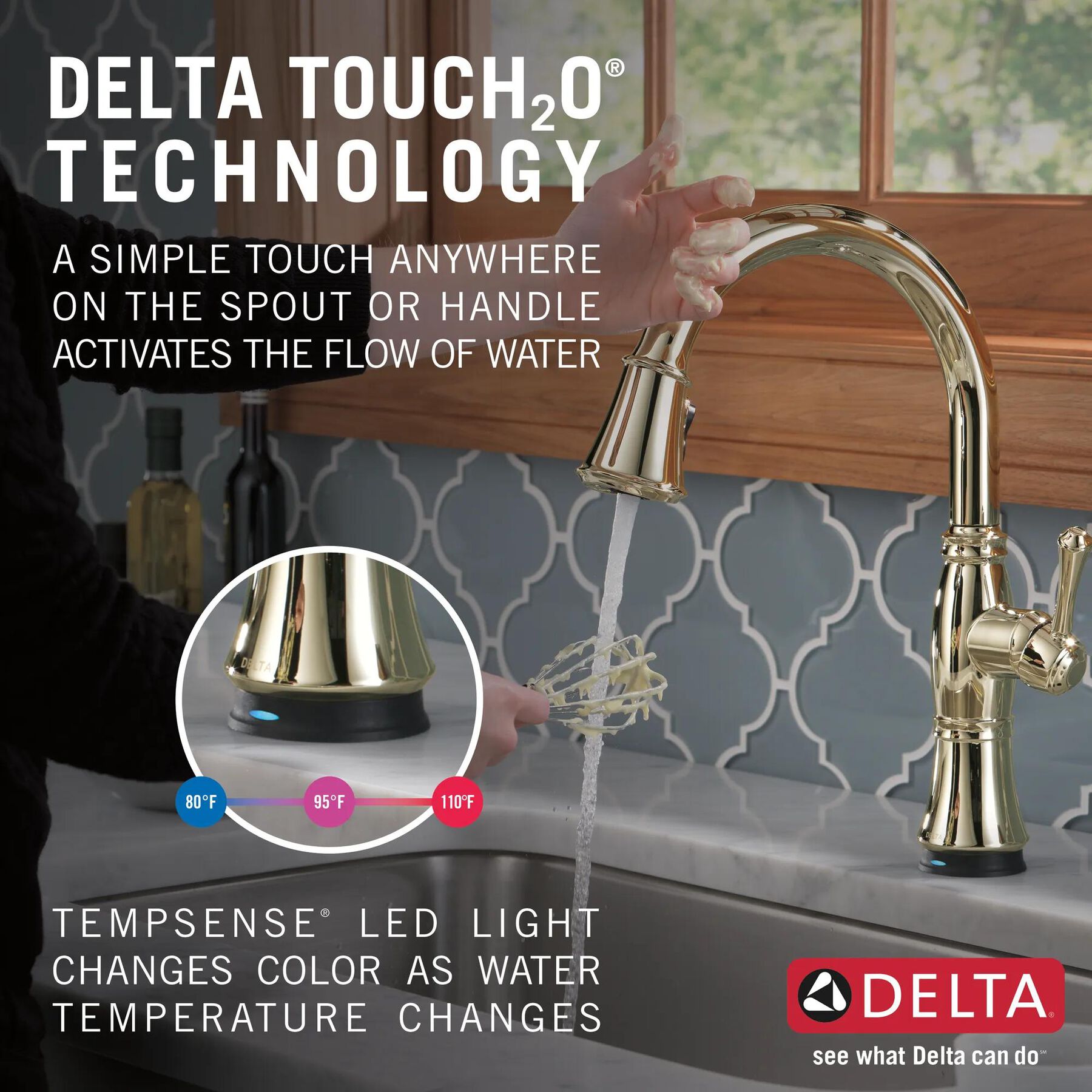 Single Handle Pull-Down Kitchen Faucet with Touch<sub>2</sub>O&reg; and ShieldSpray&reg; Technologies (Recertified)