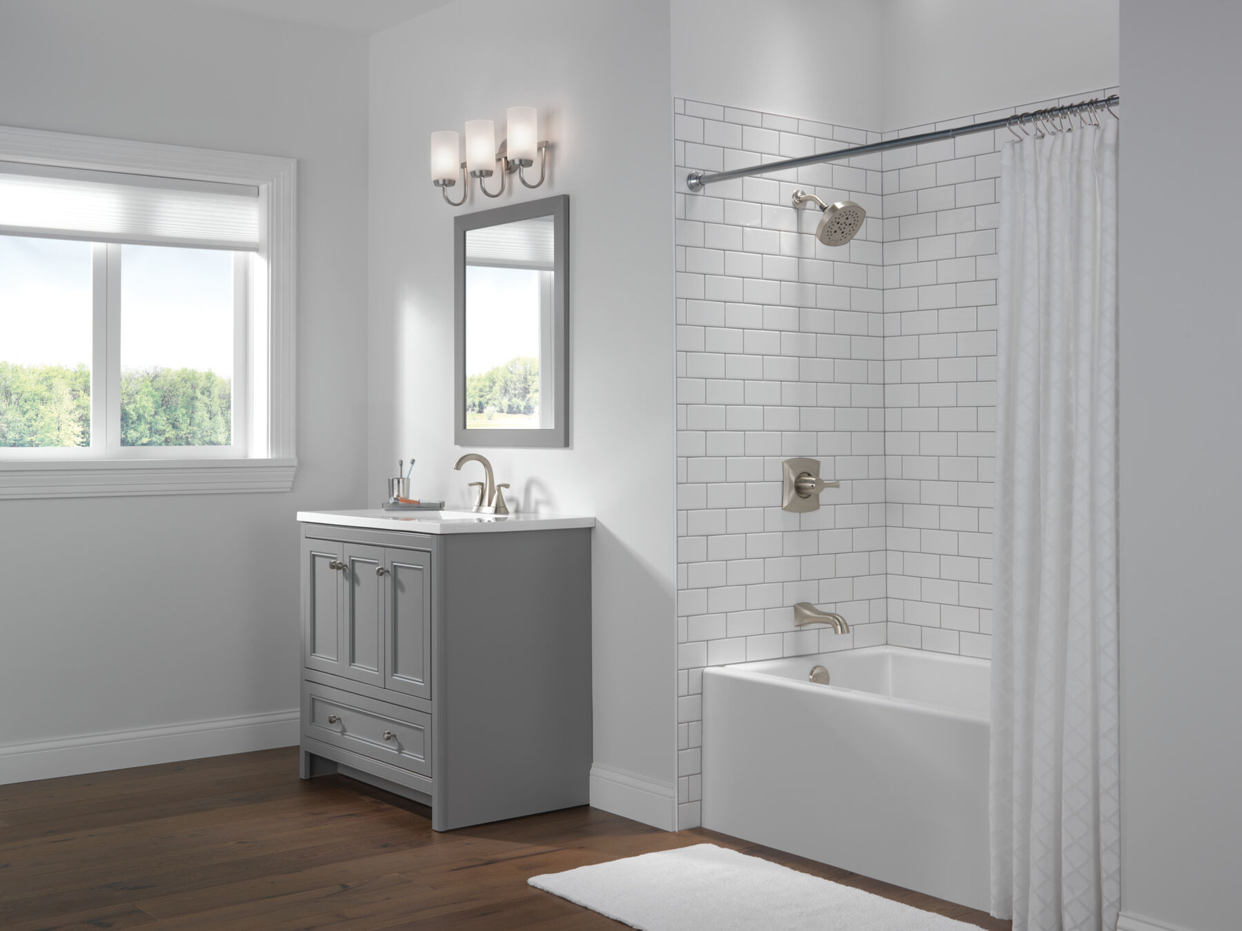 Two Handle Centerset Bathroom Faucet