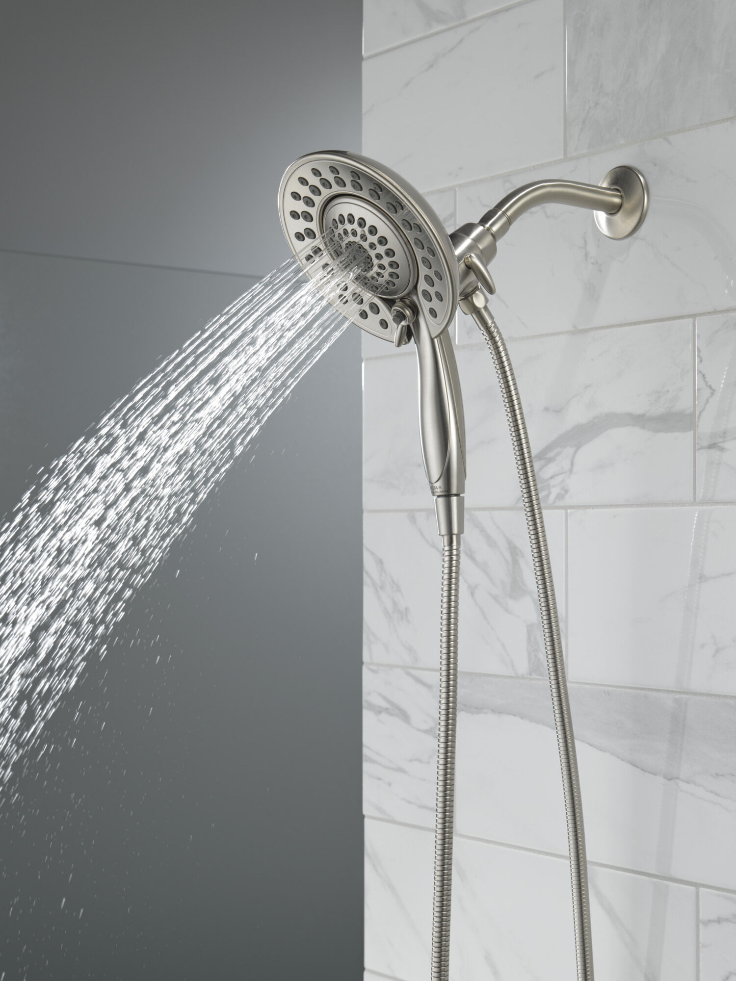 In2ition® 5-Setting Two-In-One Shower in Lumicoat® Stainless 58569