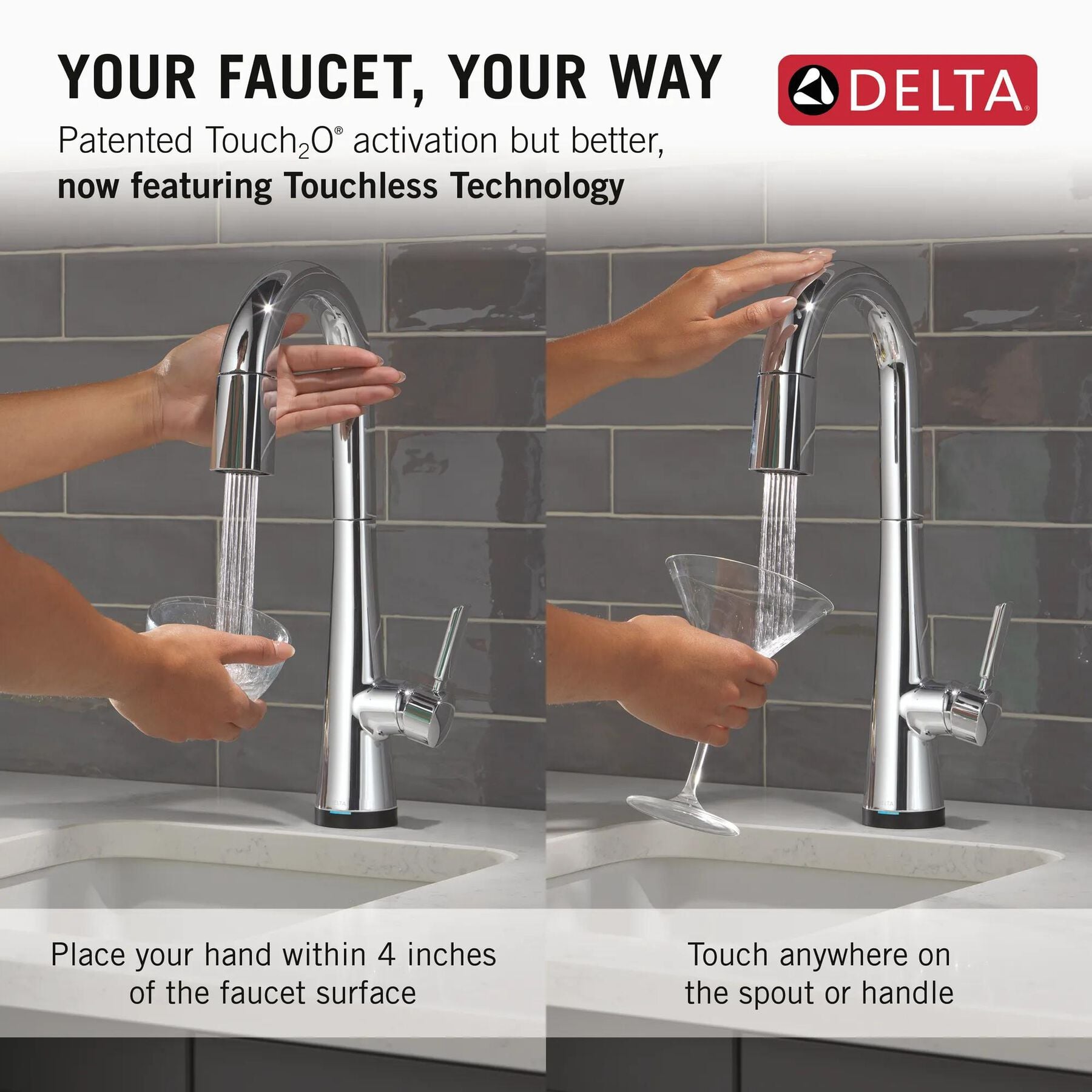 Touch2O&reg; Bar / Prep Faucet with Touchless Technology