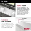 33&rdquo;&nbsp;Granite Composite&nbsp;Workstation Kitchen Sink&nbsp;Drop-In&nbsp;Top Mount Single Bowl with&nbsp;WorkFlow&trade; Ledge and Accessories