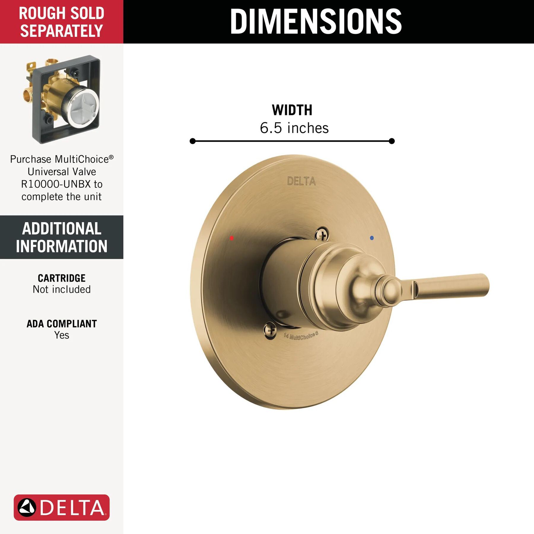 Monitor&reg; 14 Series Valve Only Trim