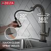 Single Handle Pull Down Bar/Prep Faucet With Touch<sub>2</sub>O Technology