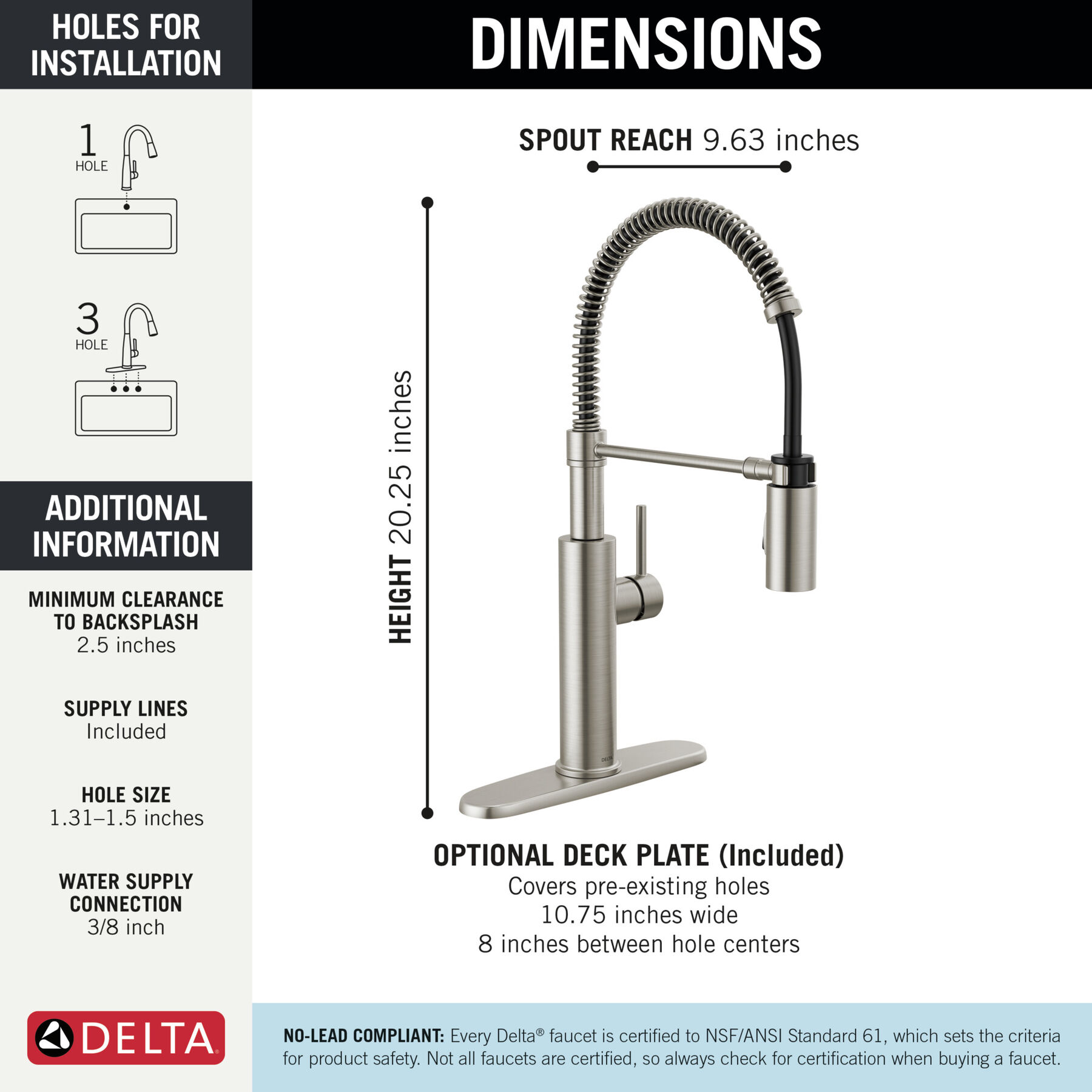 Single-Handle Pull-Down Spring Kitchen Faucet