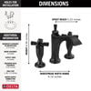 Two Handle Widespread Bathroom Faucet