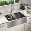 30&rdquo; Workstation Undermount&nbsp;Single Bowl&nbsp;16 Gauge Stainless Steel&nbsp;Farmhouse Apron Front Kitchen Sink&nbsp;with&nbsp;WorkFlow&trade; Ledge and Accessories