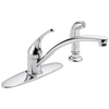 Single Handle Kitchen Faucet with Spray (Recertified)