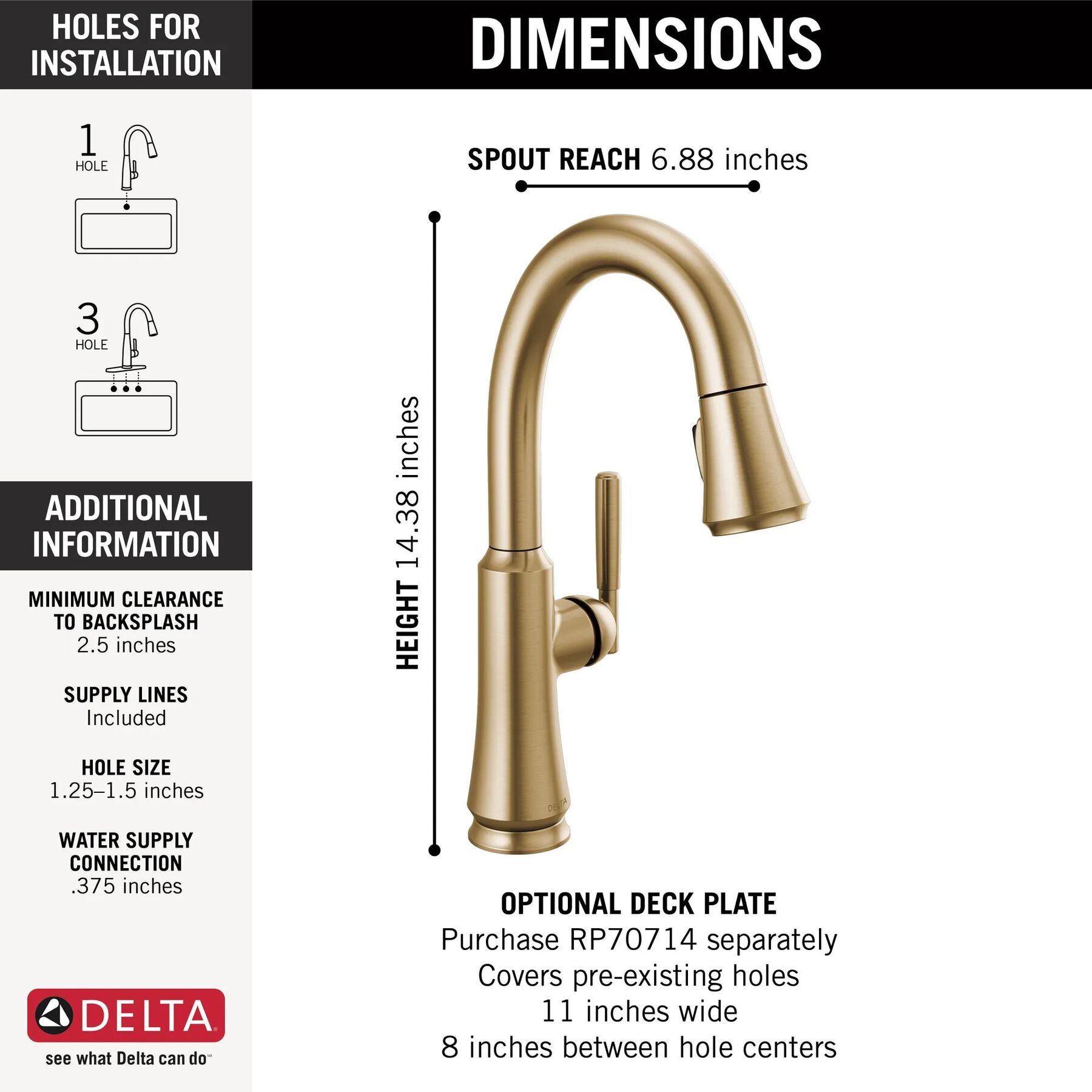 Single Handle Pull-Down Bar/Prep Faucet