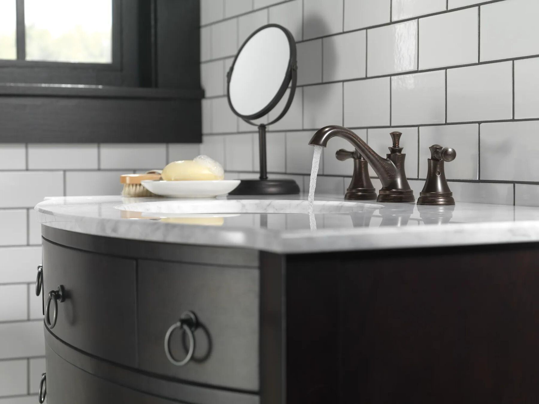 Two Handle Widespread Bathroom Faucet (Recertified)