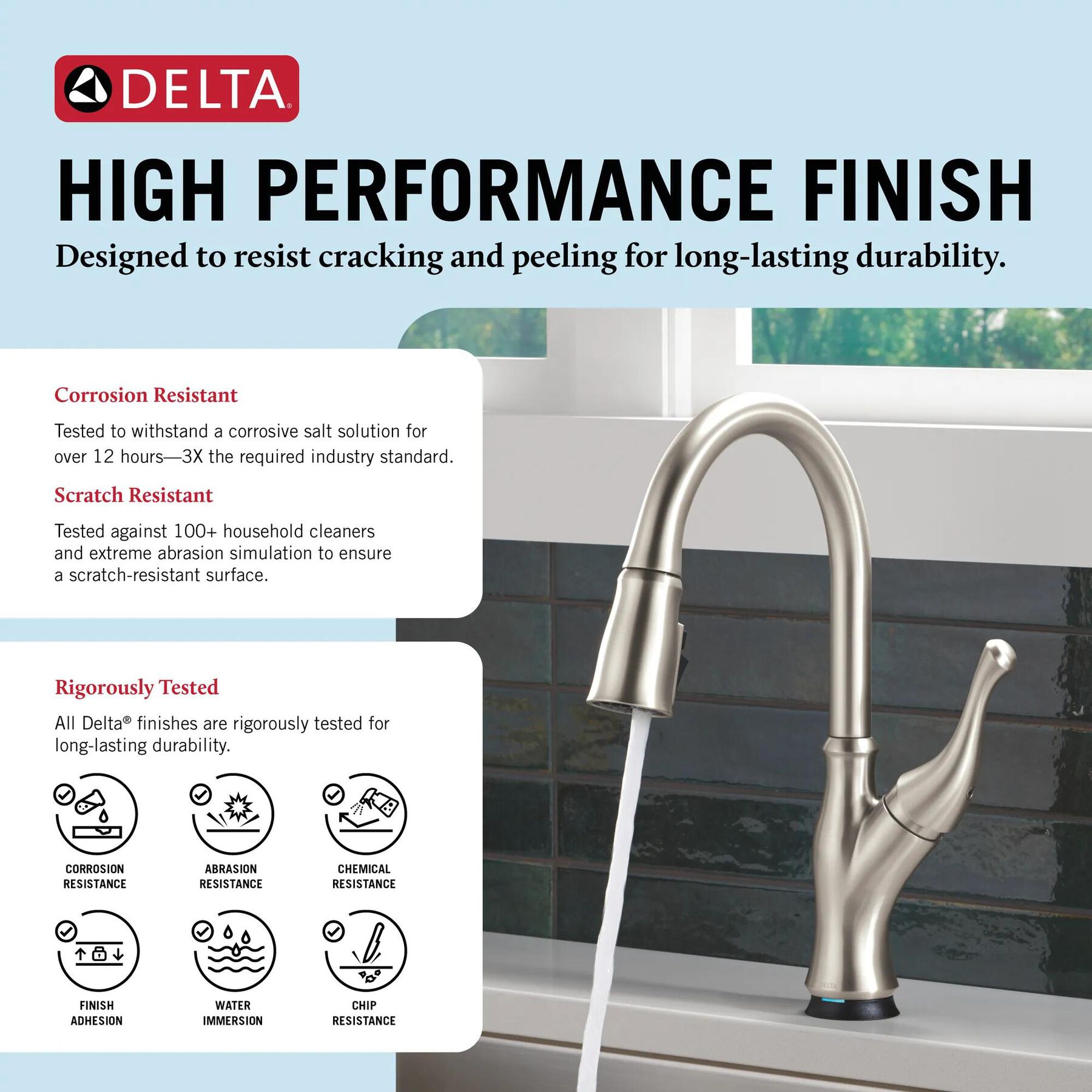 Touch<sub>2</sub>O&reg; Technology Kitchen Faucet with Touchless Technology