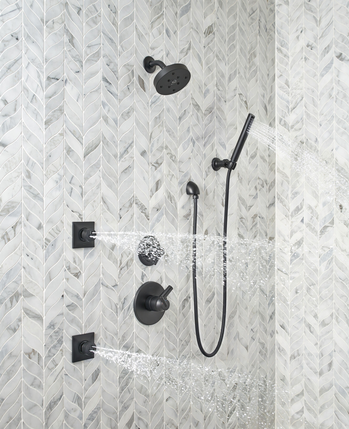 Premium Single-Setting Adjustable Wall Mount Hand Shower