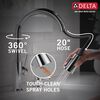 Single Handle Pull-Down Kitchen Faucet with Soap Dispenser and ShieldSpray Technology