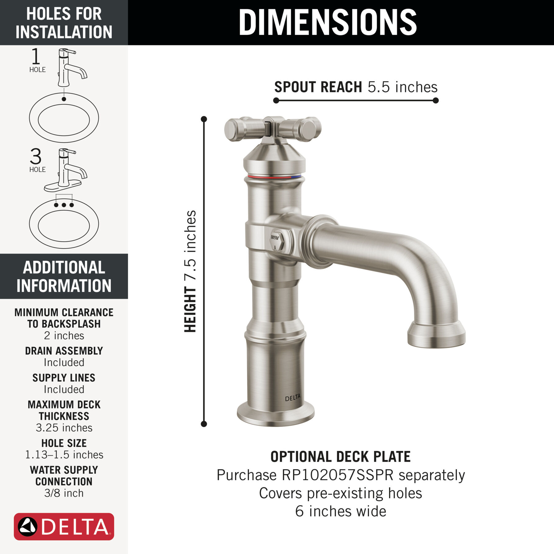 Single Handle Bathroom Faucet