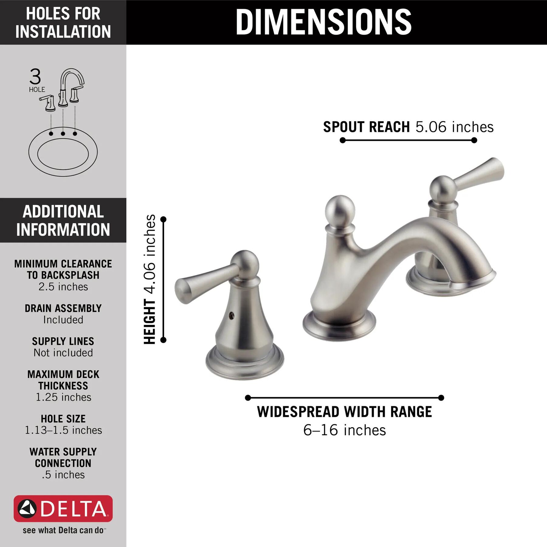 Widespread Bathroom Faucet (Recertified)